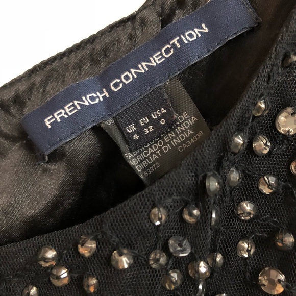 French Connection jeweled one shoulder party dress - Picture 5 of 7